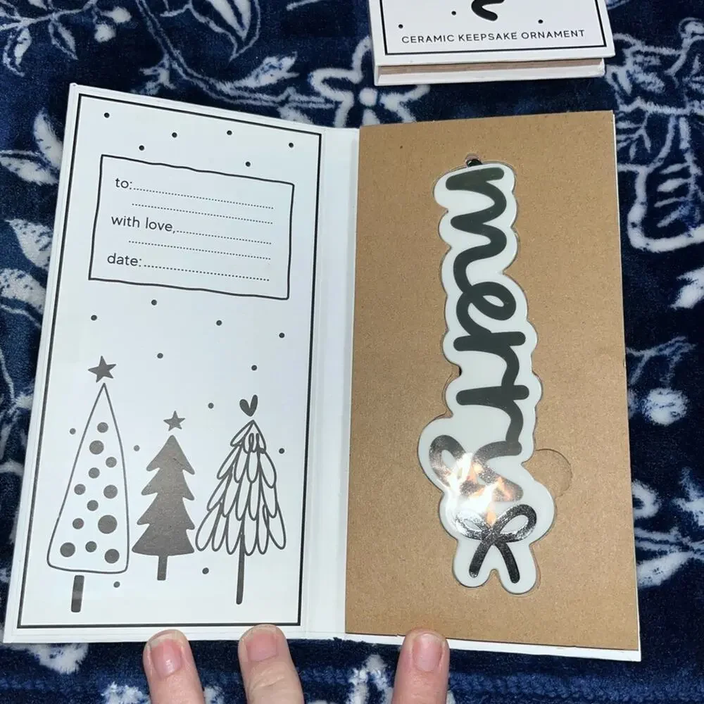 NIB! Santa Barbara Design Studio Holiday Ceramic Hanging Ornament 2